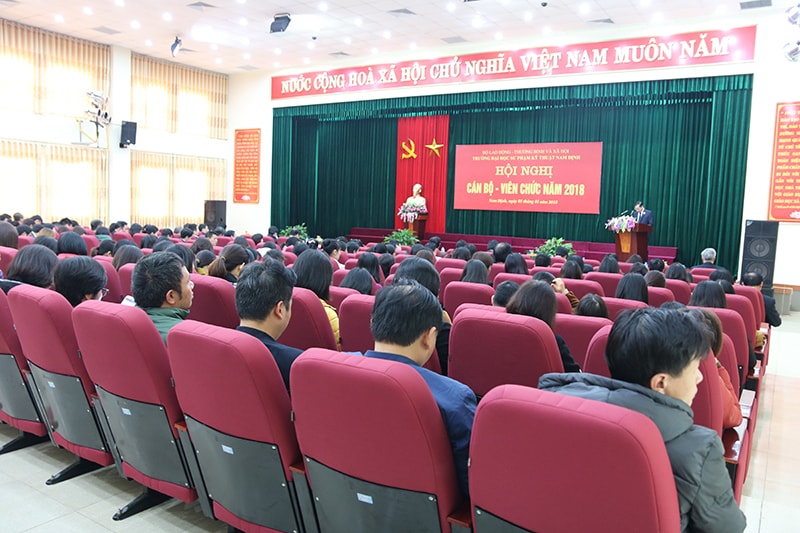 Hội nghị cán bộ - viên chức năm 2018 của Trường Đại học Sư phạm Kỹ thuật Nam Định