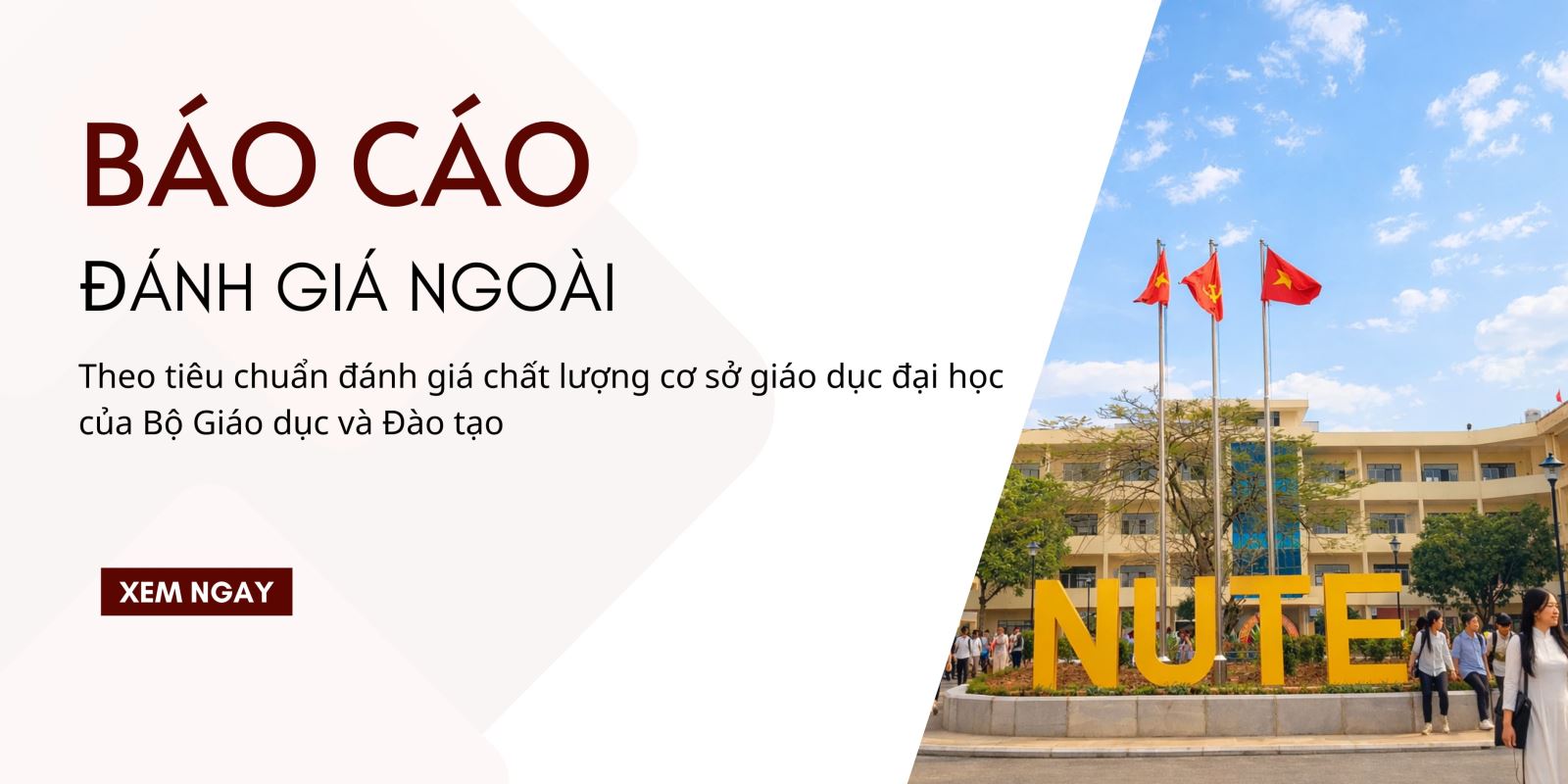 Báo cáo đánh giá ngoài theo tiêu chuẩn đánh giá chất lượng cơ sở giáo dục đại học của Bộ Giáo dục và Đào tạo