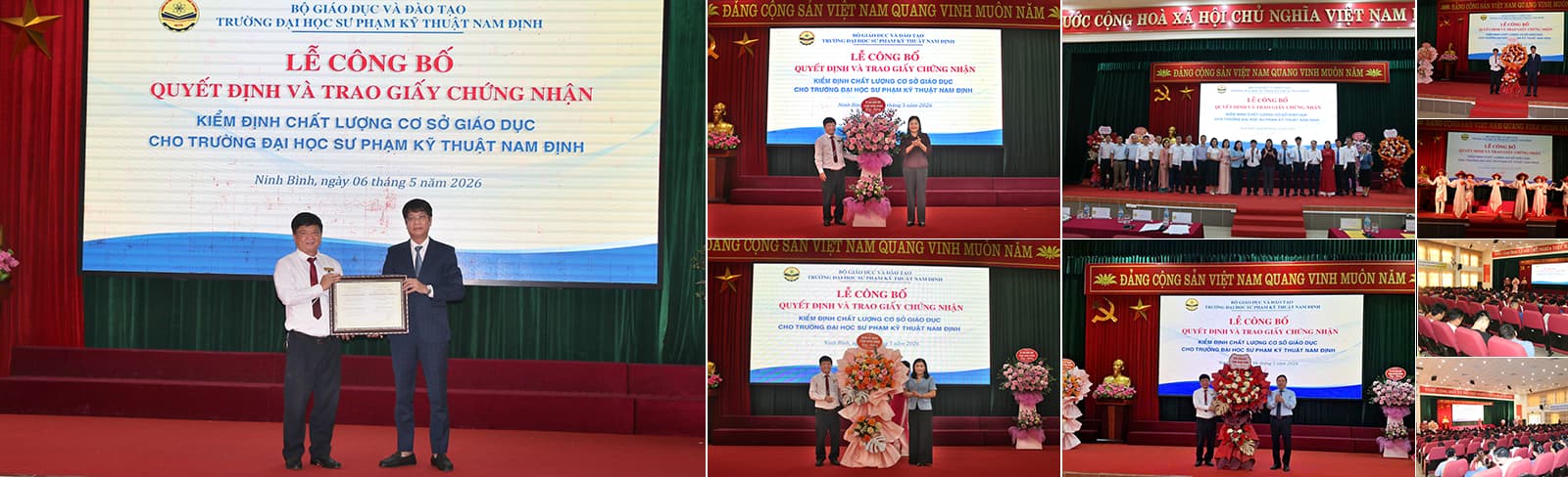 Lễ công bố và nhận giấy chứng nhận chất lượng