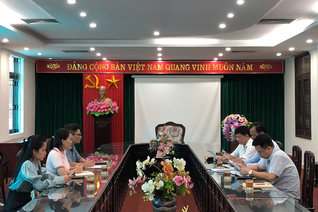 Buổi làm việc trao đổi hợp tác giữa Trường Đại học Sư phạm Kỹ thuật Nam Định và Công ty CP Tracodi Sông Đà