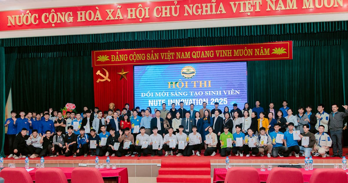 Trường Đại học Sư phạm Kỹ thuật Nam Định tổ chức thành công Hội thi “NUTE Innovation 2025 - Đổi mới, sáng tạo sinh viên năm 2025”