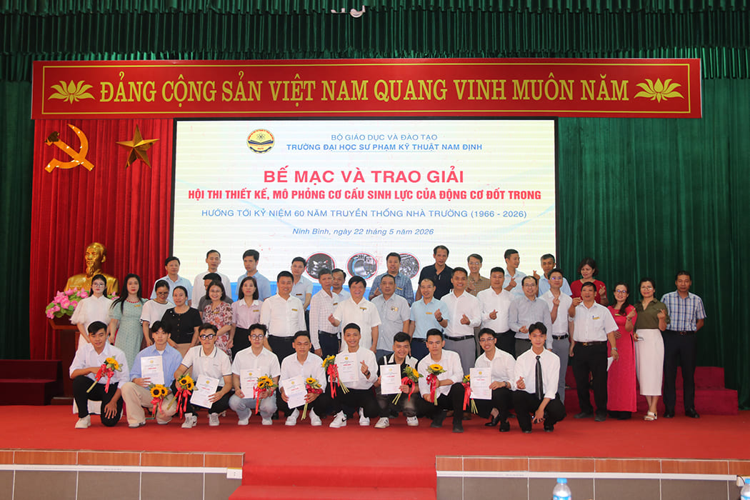Bế mạc và trao giải Hội thi Thiết kế, mô phỏng động cơ 2026: Hành trình biến ý tưởng thành thực tiễn