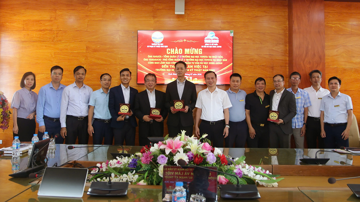 Trường Đại học Sư phạm Kỹ thuật Nam Định mở rộng hợp tác với Hệ thống đại học TOYOTA Nhật Bản – Kiến tạo hành trình học tập, việc làm và hội nhập quốc tế cho người học