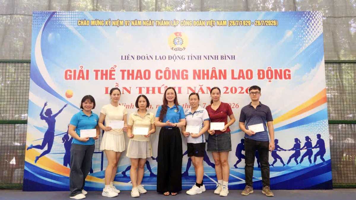 Giải thể thao CNLĐ Ninh Bình 2026: ĐH SPKT Nam Định đạt thành tích cao