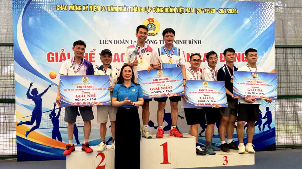 CÔNG ĐOÀN VIÊN TRƯỜNG ĐẠI HỌC SƯ PHẠM KỸ THUẬT  NAM ĐỊNH THAM GIA GIẢI THỂ THAO CÔNG NHÂN LAO ĐỘNG TỈNH NINH BÌNH LẦN THỨ II, NĂM 2026