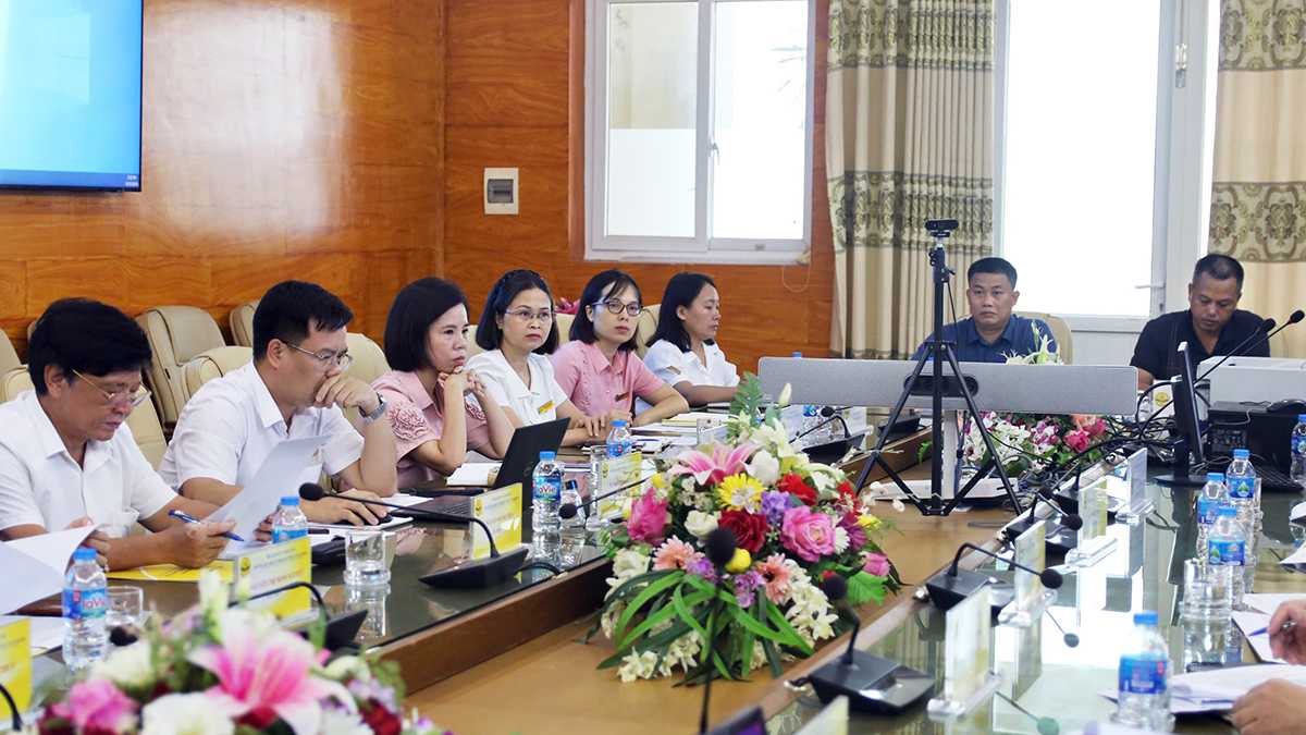 Các thành viên Hội đồng và đại diện các đơn vị chuyên môn tham gia thảo luận